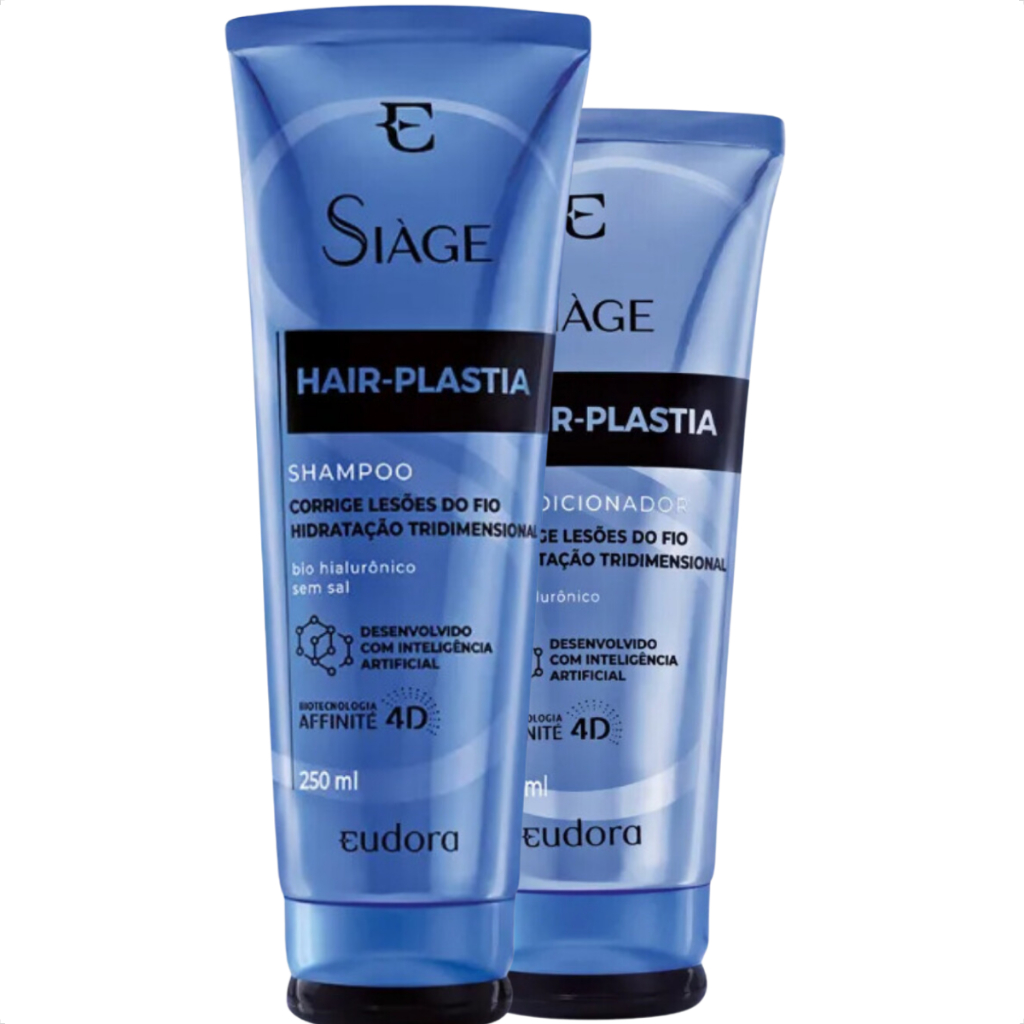 Kit Promocional Siage Hair Plastia Shampoo 250ml E Condicionador 125ml ...