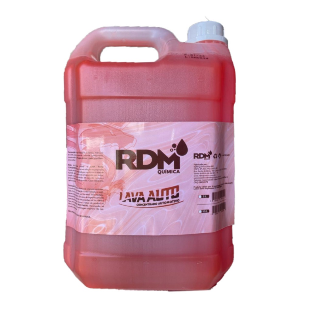 Shampoo Automotivo com cera 1:100 para snow foam 5 Litros Dragão