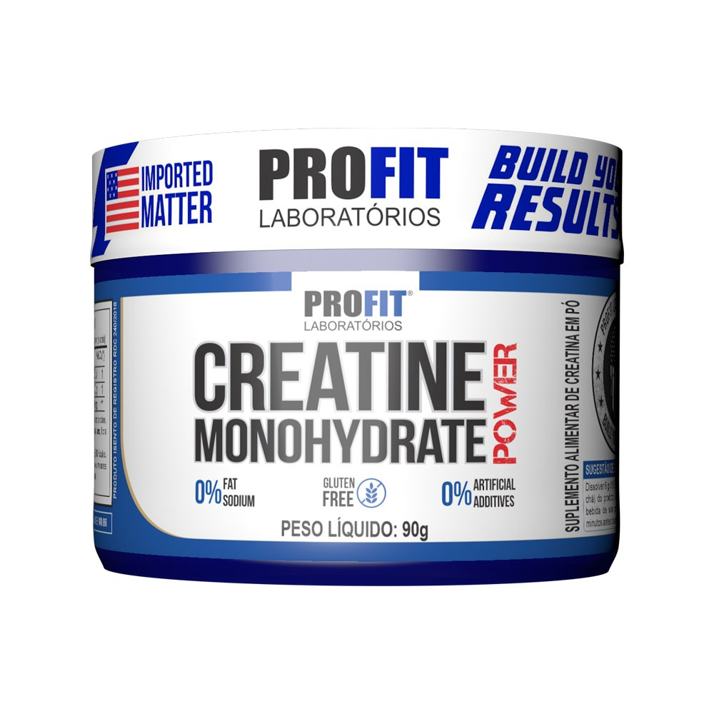 Creatina Monohidratada Power Creatine Monohydrate 90g Profit Shopee Brasil