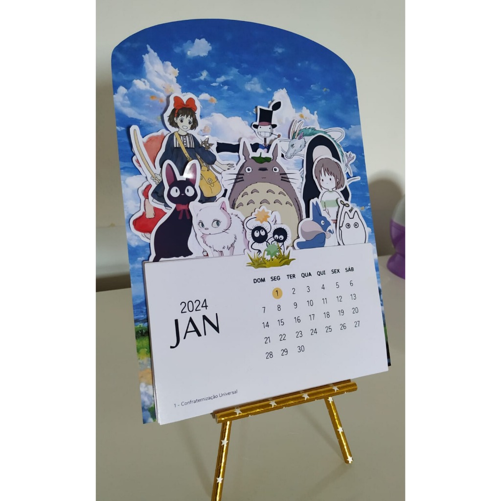 CALENDÁRIO STUDIO GHIBLI 2024 Shopee Brasil