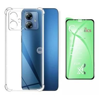 Capa Capinha Case Anti Queda + Película Para Moto G14