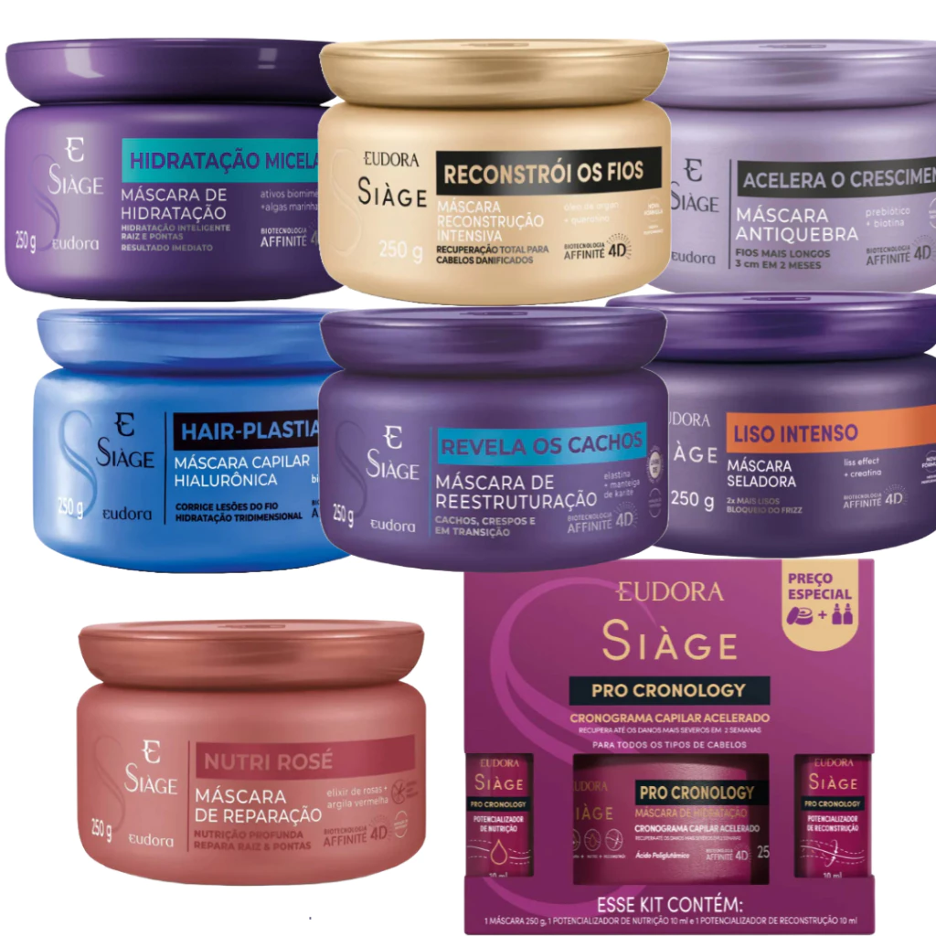 Máscara De Tratamento Capilar Siage Eudora 250g