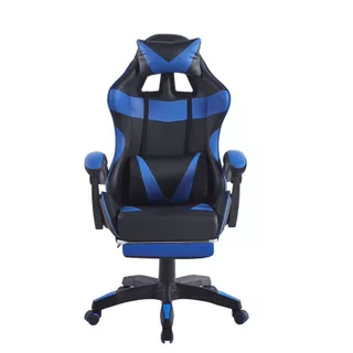 Cadeira Pc Gamer Giratória Ergonômica Couro Com Descanso