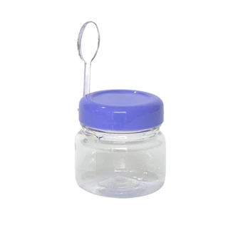 30 Mini Potinho Pet Com Colher 40 Gr Papinha, brigadeiro, doces