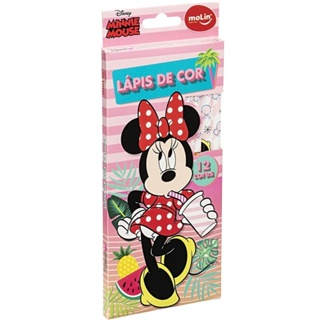 LAPIS DE COR MINNIE OU MICKEY - 12 CORES