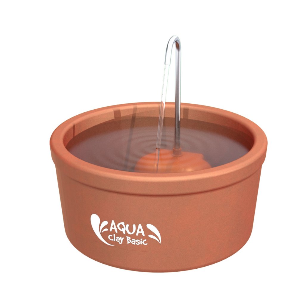 Bebedouro Fonte de Cerâmica para Gatos Aqua Clay Basic