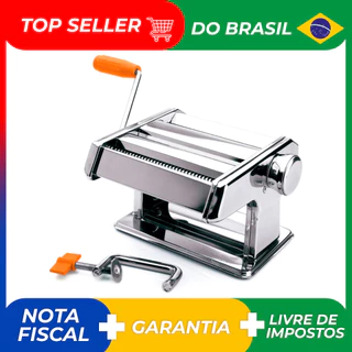 Máquina De Macarrão Cilindro Aço Inox Massa Caseira Talharim Lianto Decor em Oferta na Shopee