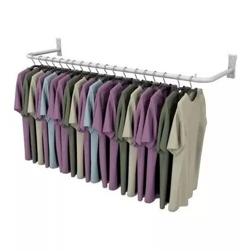 Arara para Roupas de Parede 1,00m Branca