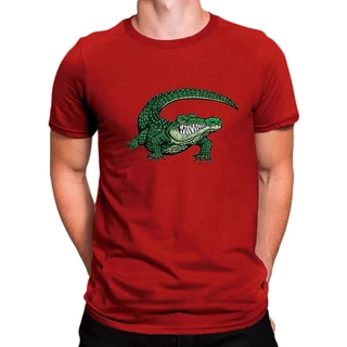 Camiseta Basica Crocodilo Aligator Algodao Camisa Jacaré Gola Redonda