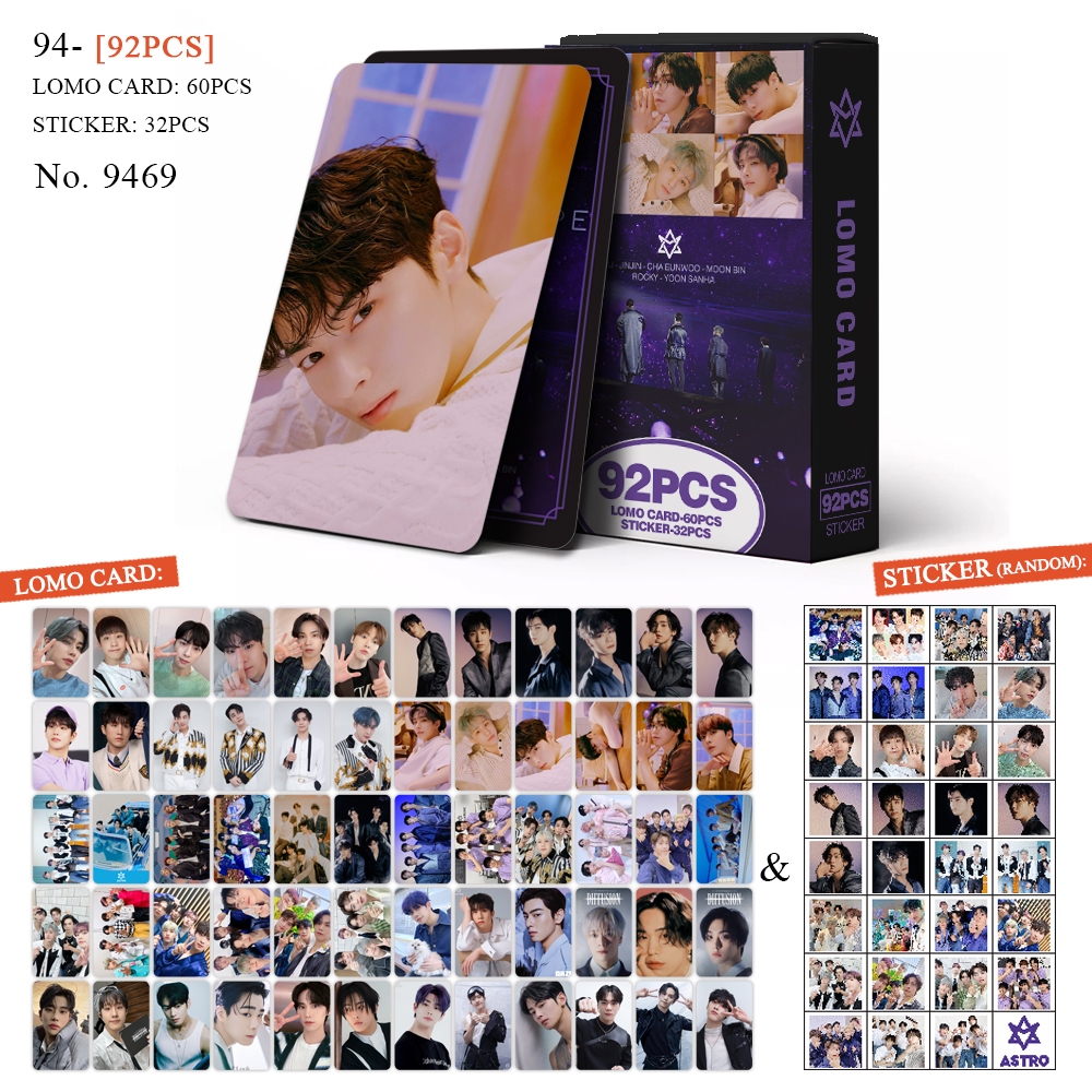 K-POP 60pcs/box com 32pcs adesivo ASTRO Photocard Pronto Para Ser