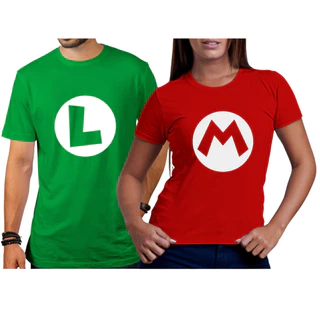Kit Camisas De Casal Mario E Luigi Camisetas De Aniversarios Eventos .