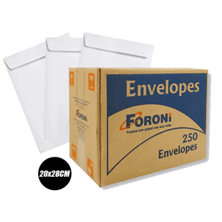 Envelope Branco 30/50/100 Foroni