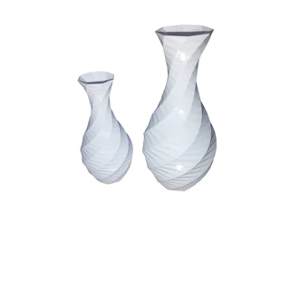Kit 2 Vasos Geométricos de Mesa Decorativo.