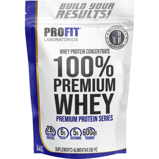 Whey concentrado 100% Premium 840g – Profit Laboratórios
