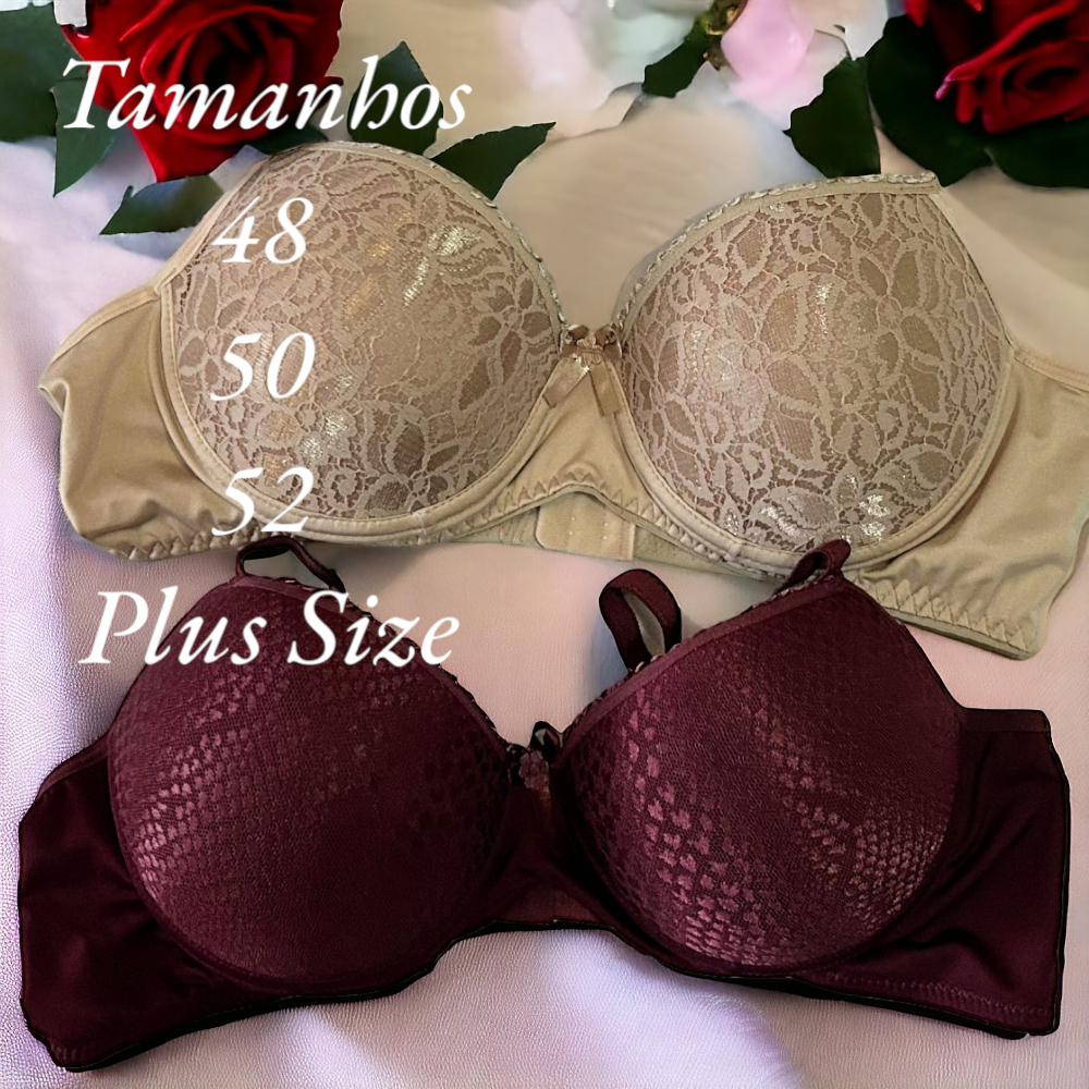 48B, Brown, Plus Size, Bras, Lingerie, Women