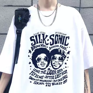 Camiseta Drive Me Nuts Silk Sonic Bruno Aesthetic Unissex
