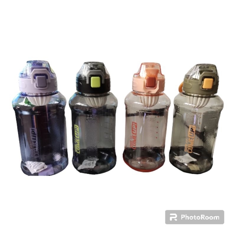 Garrafa de Água Transparente 1,2 Litros Com espremedor