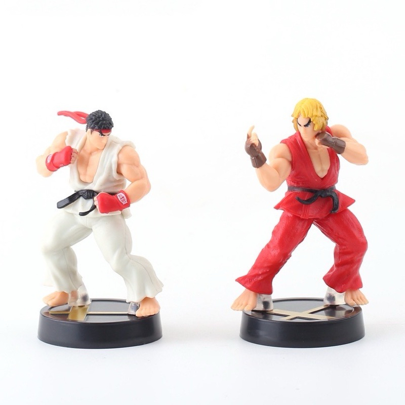 miniaturas Ryu e Ken