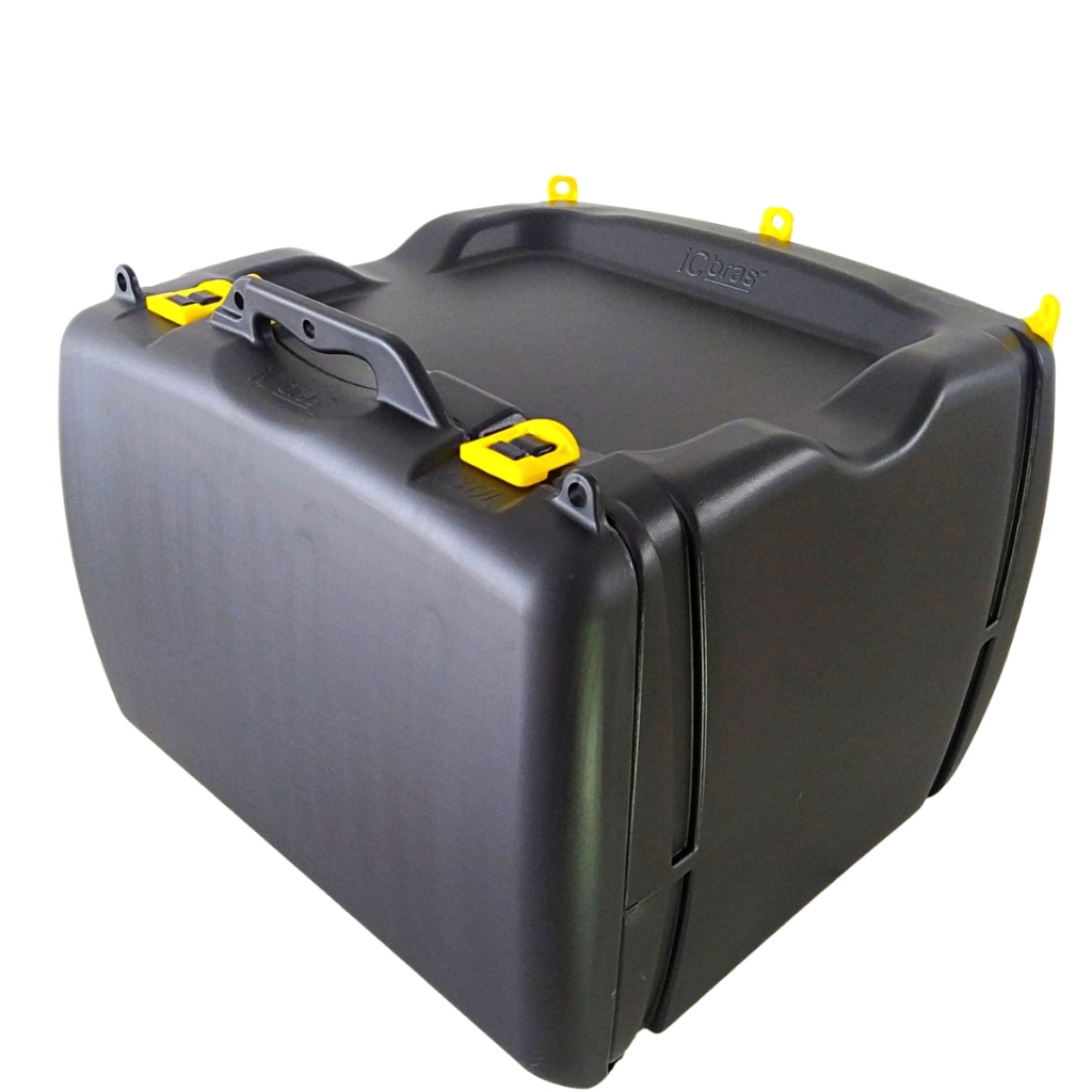Bau Caixa Bauleto 130 Litros Preto Pizza Delivery Motoboy Icbras