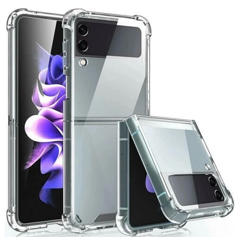 Capa Capinha Antipacto Transparente Para Celular Samsung Z Flip 3 e Z Flip 4 z flip 5