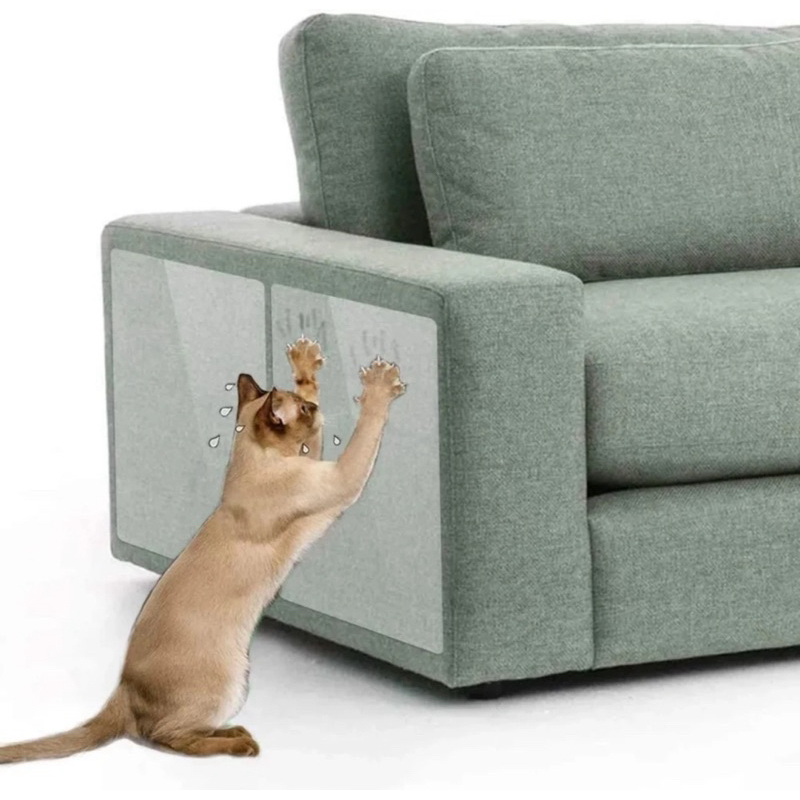 Kit Anti arranhões para gato transparente discreto impermeável Adesivos autocolante Película Protetora Sofá Cama Cadeira Tampa Móveis Gato LR-0162o
