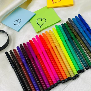 Caneta Canetinha Hidrográfica Com 24,12, 6 CORES - Leo E Leo escolar infantil volta as aulas cores