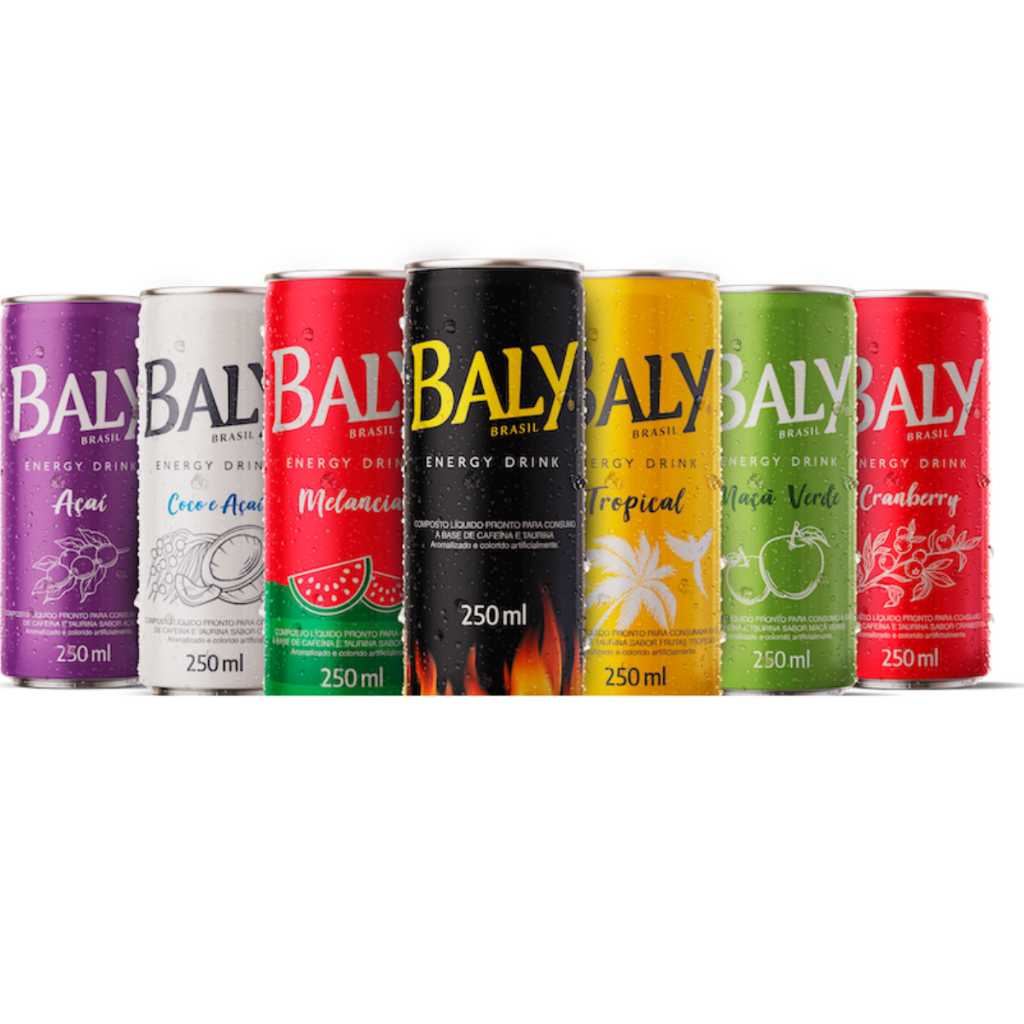 Energético Baly Sabores 250ml Lata Energy Drink