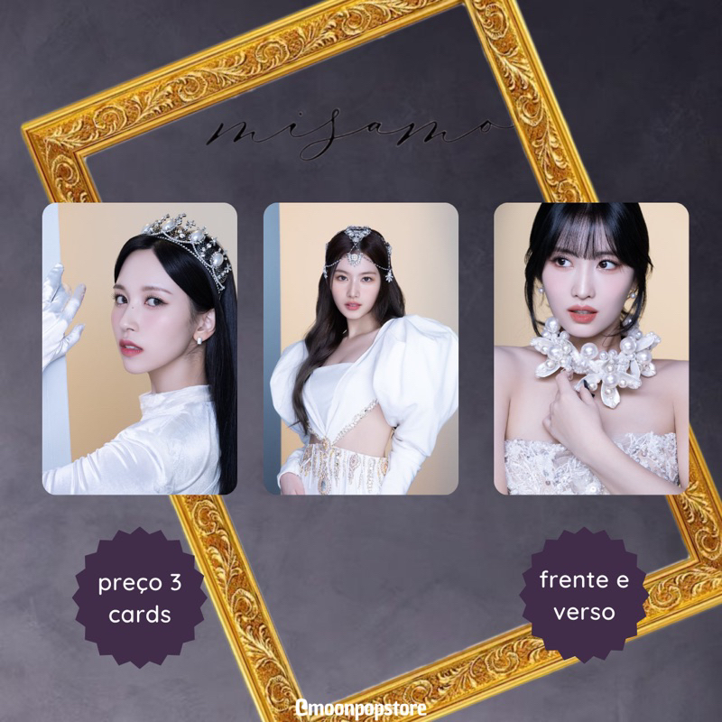 K-POP Rカード MISAMO Cartões fotográficos MISAMO 55 PCS HAUTE COUTURE Cartões