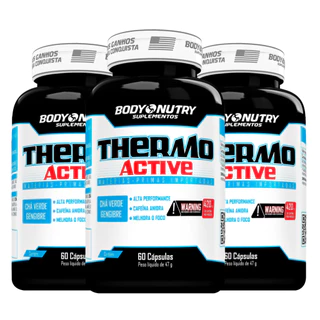 Kit 3x Termogenico - Thermo Active - Body Nutry
