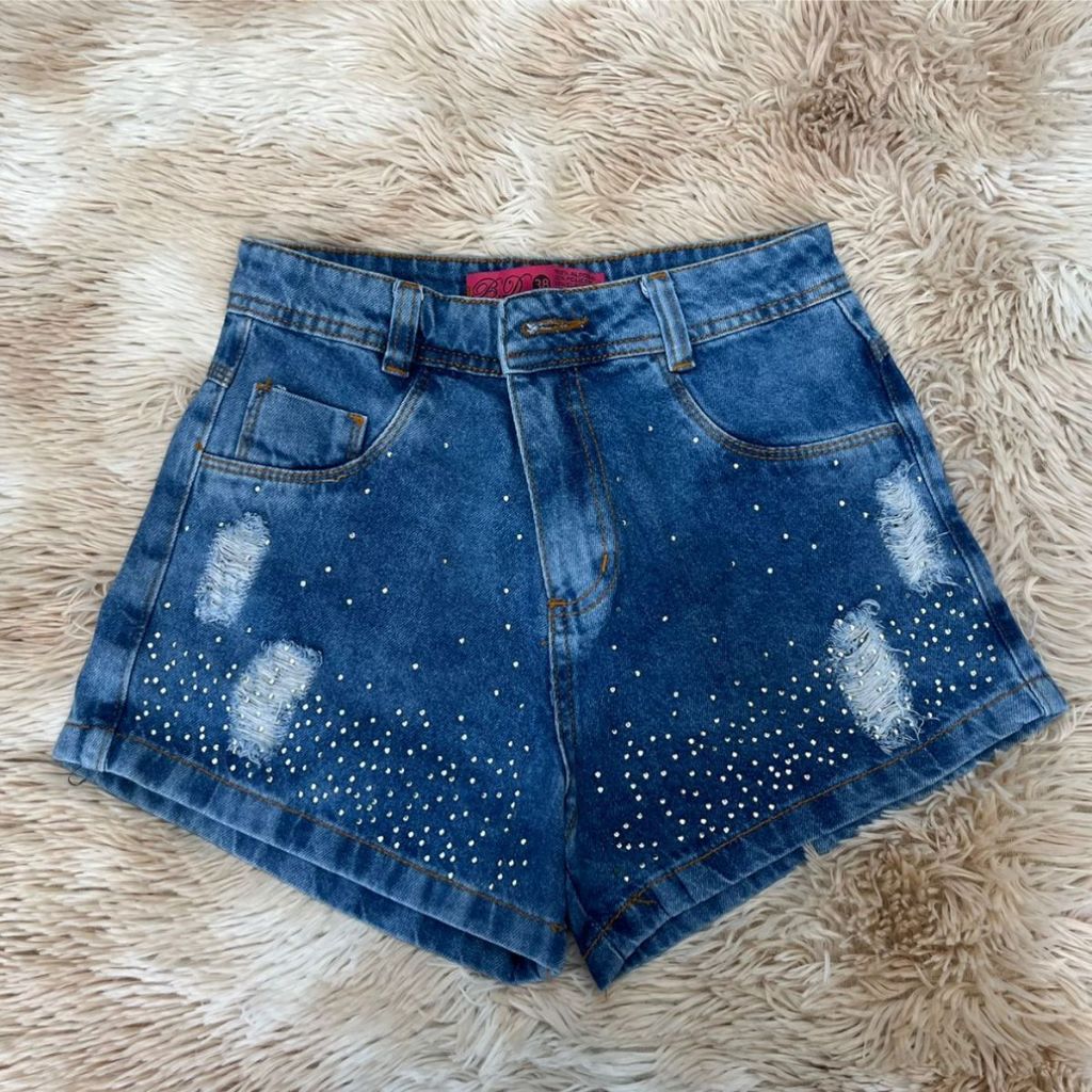 SHORT JEANS BRILHO - GLISS - Todos os Shorts - Shorts & Bermudas