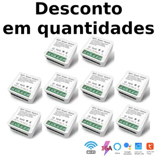 Interruptor Inteligente Wifi 16a com 1 canal para Alexa google assistant Tuya smart life