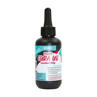 Resina De Cura Uv Epóxi Super Transparente 100g