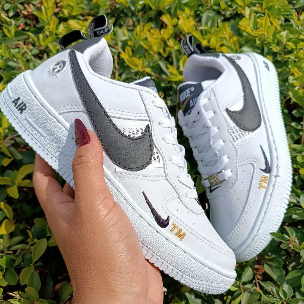 Tênis Nike Air Force Branco Preto Envio Imediato