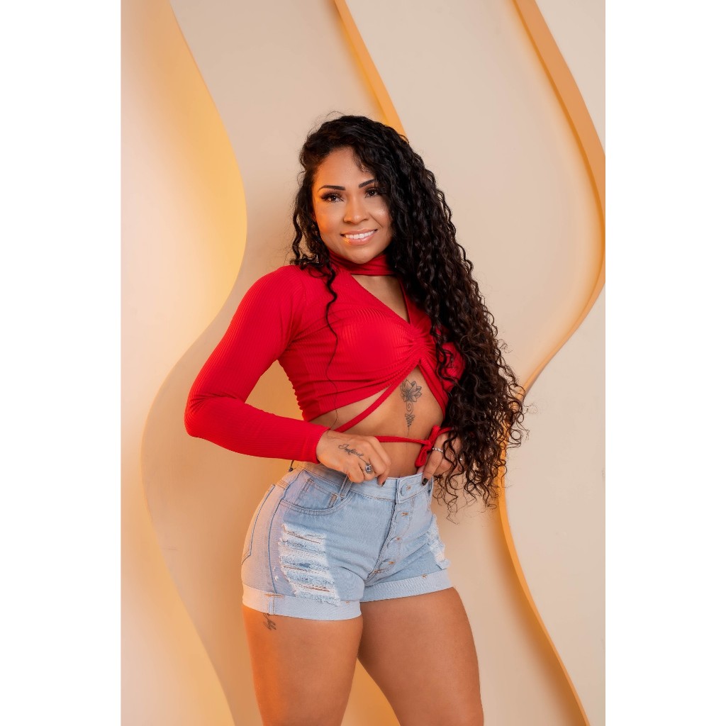 Short Jeans Feminino destroyed Jeans Premium Da moda Short curto Novidade