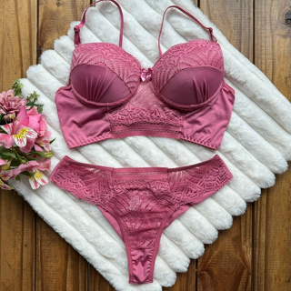 Rosa Anel Simples Lingerie sexy