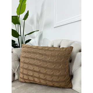 Capa De Almofada Decorativa Tricot 60x40 Sofa Cama