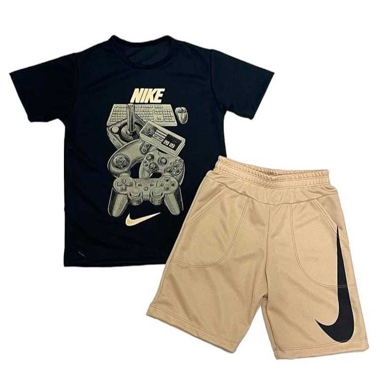 roupa de menino fresco no verão short e blusa masculino kit infantil