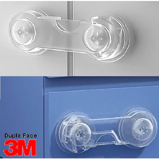 10 Travas Porta Gaveta Transparente - Segurança bebê em Oferta na Shopee