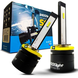 Lâmpada Shocklight Led Automotivo S14 Nano Headlight 3600 Lumens 6000k 32W Encaixe Modelo H27
