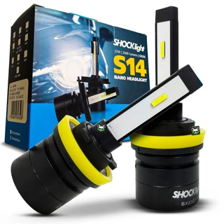 Lâmpada Shocklight Led Automotivo S14 Nano Headlight 3600 Lumens 6000k 32W Encaixe Modelo H8/H9/H11/H16-2