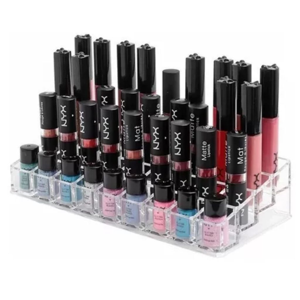 Organizador Porta Batom Com 36 Divisórias Acrílico Maquiagem