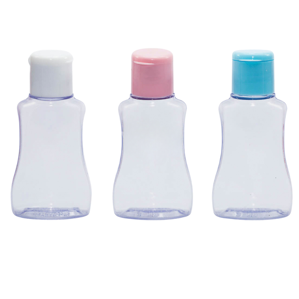 50 Unidades Frascos 30 Ml Vazio Ideal P/ Hidratante Shampoo Álcool Gel Lembrancinha - Tampa FlipTop