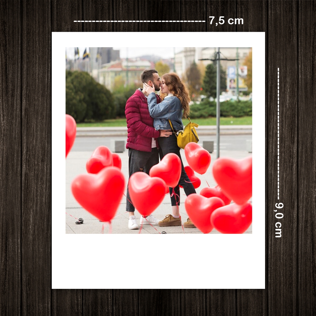 40 Mini Fotos 7,5x9 com papel fotográfico profissional | Shopee Brasil