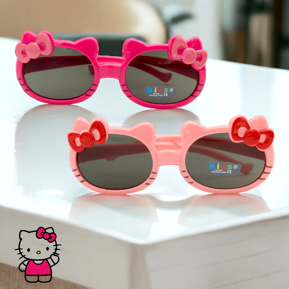 Óculos de Sol Infantil Feminino Estilo Gatinho Hello Kitty | Shopee Brasil