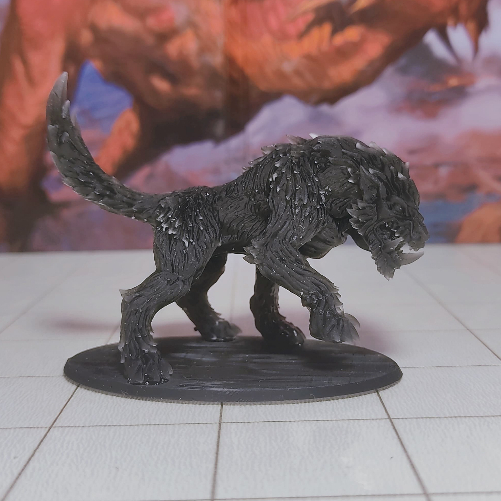 Miniatura RPG Worg Alfa d&d DnD Dungeons and Dragons Boardgame Jogo de Tabuleiro dados LINHA HD