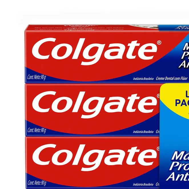 Kit Colgate 3 pastas de dente de 90g | Shopee Brasil