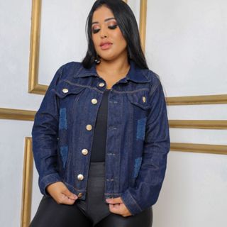 Jaqueta Jeans Tradicional Feminina Denim
