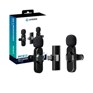 Kit com 2 Microfones de Lapela Tipo-C MC813 - Onistek