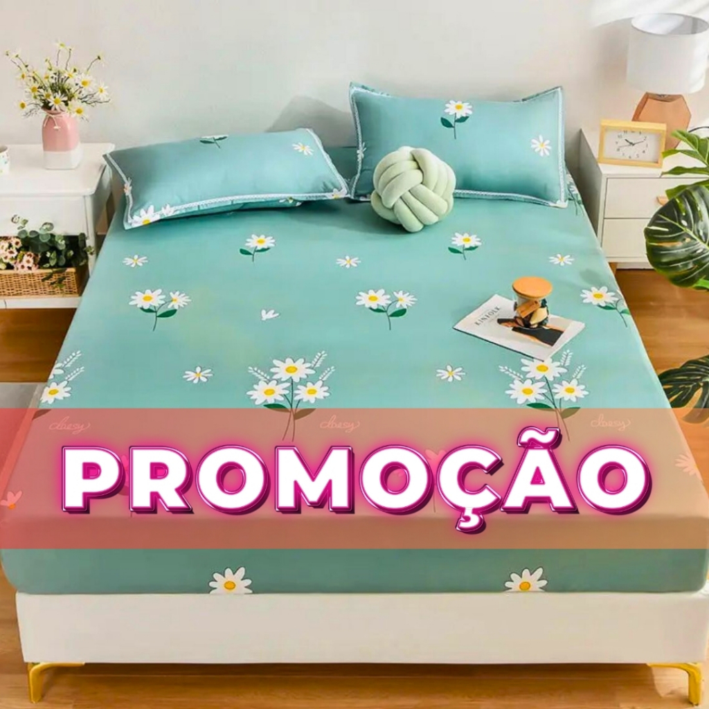 Lençol Casal Com Elástico 3 Peças Estampas Sortidas Lençol de Casal ...