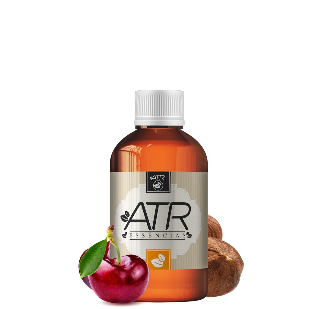 Essência Aromática Concentrada Lipossolúvel Óleo para Velas Artesanais Aromáticas e Incenso - Cereja com Avelã 100ml OU 500ML